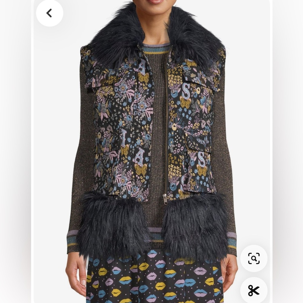Sui by Anna Sui autumn tapestry vest XL